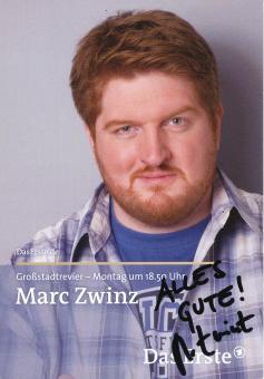 Marc Zwinz   Großstadtrevier  TV Serien Autogrammkarte original signiert 