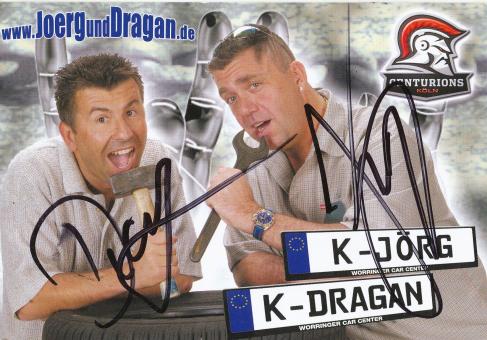 Jörg & Dragan  TV Serien Autogrammkarte original signiert 