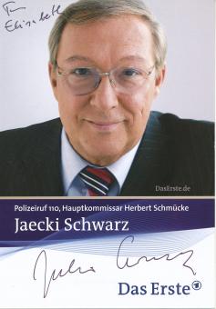 Jaecki Schwarz  Polizeiruf 110  TV Serien Autogrammkarte original signiert 