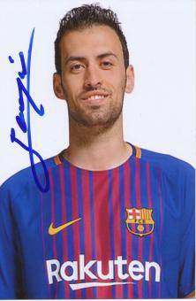 Sergio Busquets  FC Barcelona  Fußball Autogramm Foto original signiert 