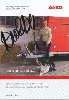 Nicole Uphoff  Reiten  Autogrammkarte original signiert 