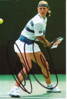 Anke Huber  Tennis Autogramm Foto original signiert 