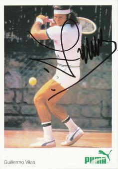Guillermo Vilas  Argentinien  Tennis  Autogrammkarte original signiert 