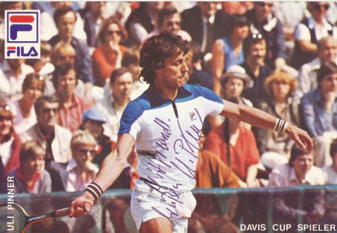 Uli Pinner  Tennis  Autogrammkarte original signiert 