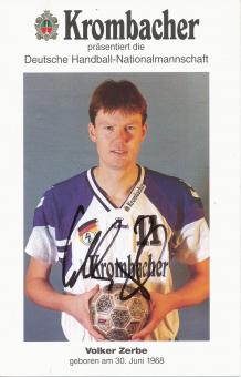 Volker Zerbe  DHB Handball Autogrammkarte original signiert 