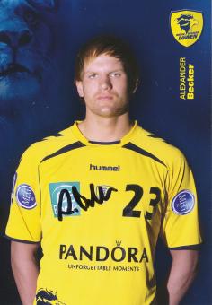 Alexander Becker  Rhein Neckar Löwen Handball Autogrammkarte original signiert 