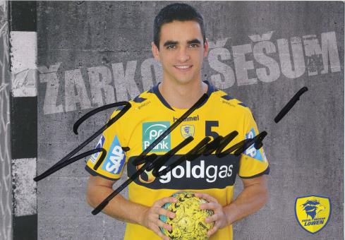 Zarko Sesum  Rhein Neckar Löwen Handball Autogrammkarte original signiert 