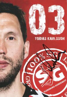 Tobias Karlsson  SG Flensburg Handewitt Handball Autogrammkarte original signiert 