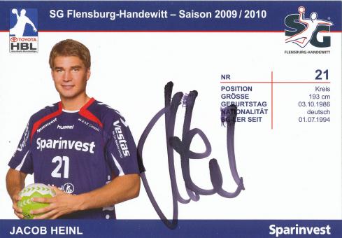 Jacob Heinl  2009/10  SG Flensburg Handewitt Handball Autogrammkarte original signiert 