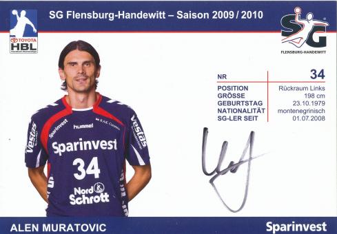 Alen Muratovic  2009/10   SG Flensburg Handewitt Handball Autogrammkarte original signiert 