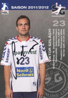 Viktor Szilagyi  SG Flensburg Handewitt Handball Autogrammkarte original signiert 