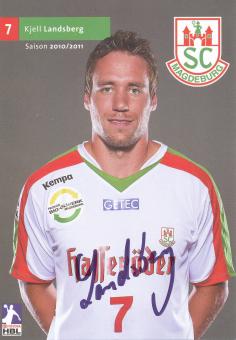 Kjell Landsberg  2010/11  SC Magdeburg Handball Autogrammkarte original signiert 