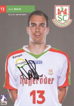 Jure Natek  2010/11  SC Magdeburg Handball Autogrammkarte original signiert 