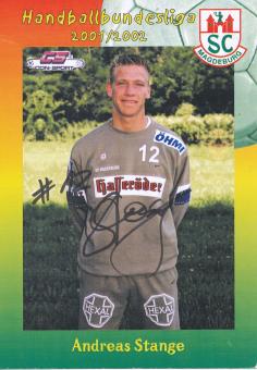 Andreas Stange  2001/02  SC Magdeburg Handball Autogrammkarte original signiert 