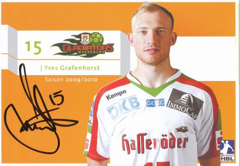 Yves Grafenhorst  2009/10  SC Magdeburg Handball Autogrammkarte original signiert 