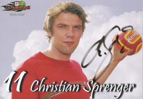 Christian Sprenger  2006/07  SC Magdeburg Handball Autogrammkarte original signiert 