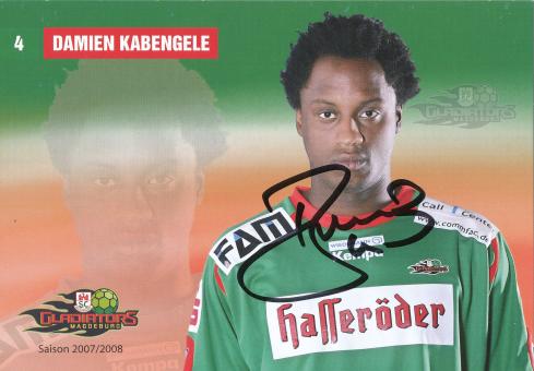 Damien Kabengele  2007/08  SC Magdeburg Handball Autogrammkarte original signiert 