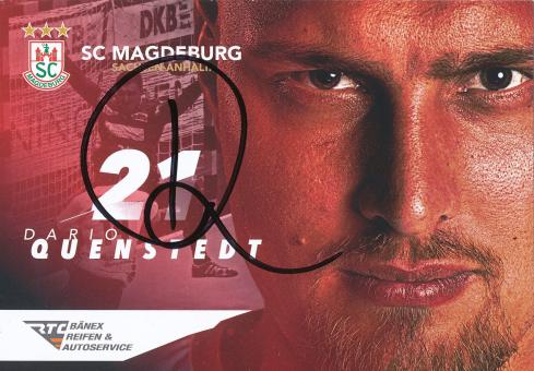 Dario Quenstedt  2018/19  SC Magdeburg Handball Autogrammkarte original signiert 