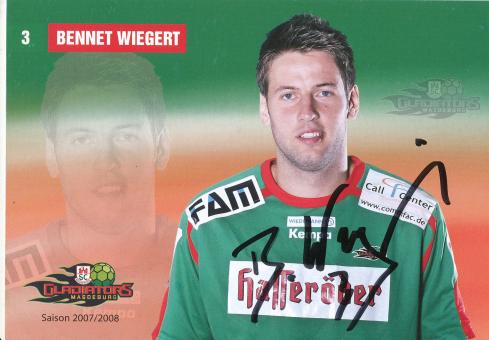 Bennet Wiegert  2007/08  SC Magdeburg Handball Autogrammkarte original signiert 