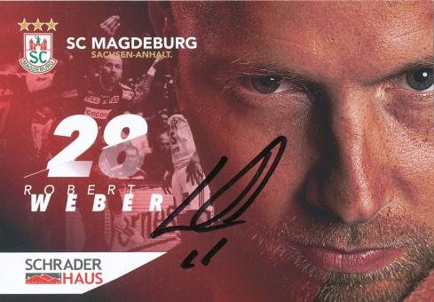 Robert Weber  2018/19  SC Magdeburg Handball Autogrammkarte original signiert 