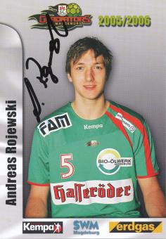 Andreas Rojewski  2005/06  SC Magdeburg Handball Autogrammkarte original signiert 