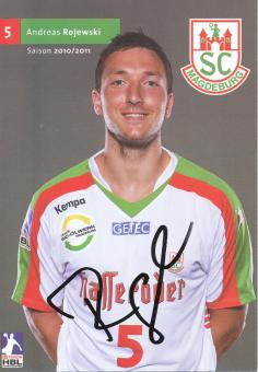 Andreas Rojewski  2010/11  SC Magdeburg Handball Autogrammkarte original signiert 