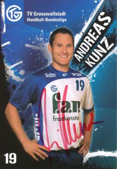 Andreas Kunz   TV Großwallstadt  Handball Autogrammkarte original signiert 