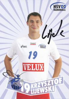 Krzysztof Lijewski  Hamburger SV  Handball Autogrammkarte original signiert 