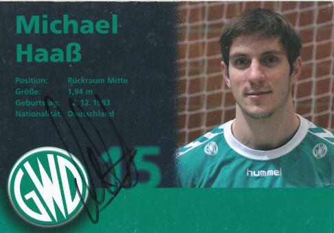 Michael Haaß  GWD Minden  Handball Autogrammkarte original signiert 