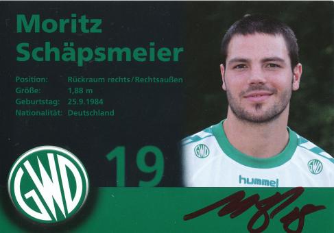 Moritz Schäpsmeier  GWD Minden  Handball Autogrammkarte original signiert 