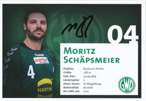 Moritz Schäpsmeier  GWD Minden  Handball Autogrammkarte original signiert 