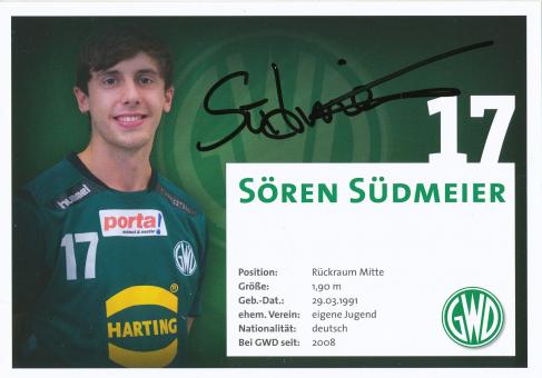 Sören Südmeier  GWD Minden  Handball Autogrammkarte original signiert 