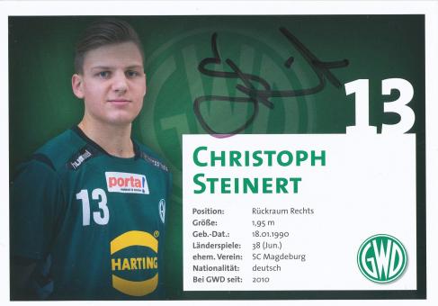 Christoph Steinert  GWD Minden  Handball Autogrammkarte original signiert 