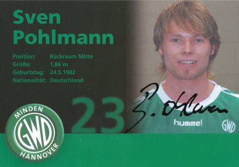 Sven Pohlmann  GWD Minden  Handball Autogrammkarte original signiert 