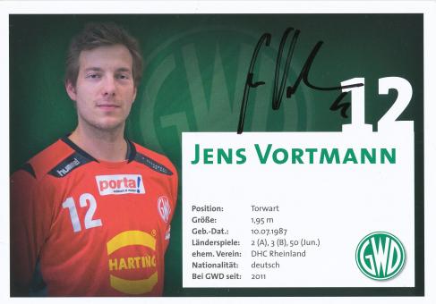 Jens Vortmann  GWD Minden  Handball Autogrammkarte original signiert 
