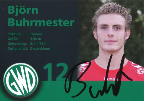 Björn Buhrmester   GWD Minden  Handball Autogrammkarte original signiert 