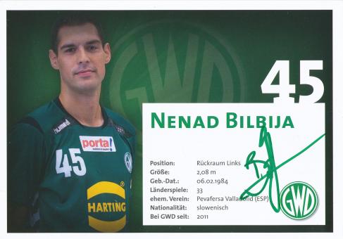 Nenad Bilbija   GWD Minden  Handball Autogrammkarte original signiert 