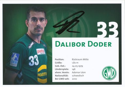 Dalibor Doder   GWD Minden  Handball Autogrammkarte original signiert 