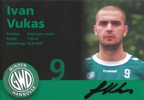 Ivan Vukas  GWD Minden  Handball Autogrammkarte original signiert 