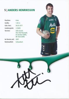 Anders Henriksson  GWD Minden  Handball Autogrammkarte original signiert 