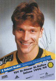 Robert Hedin  TSV St.Otmar  Schweden  Handball Autogrammkarte original signiert 