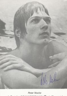 Peter Nocke  Schwimmen  Autogrammkarte original signiert 