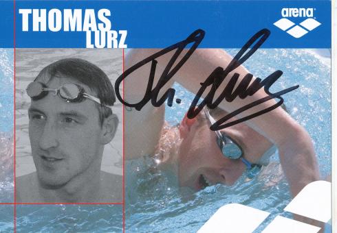 Thomas Lurz  Schwimmen  Autogrammkarte original signiert 