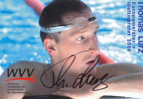Thomas Lurz  Schwimmen  Autogrammkarte original signiert 