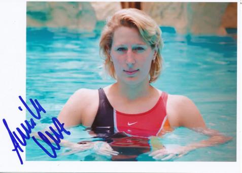 Annika Lurz  Schwimmen  Autogramm Foto original signiert 