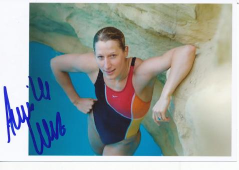 Annika Lurz  Schwimmen  Autogramm Foto original signiert 