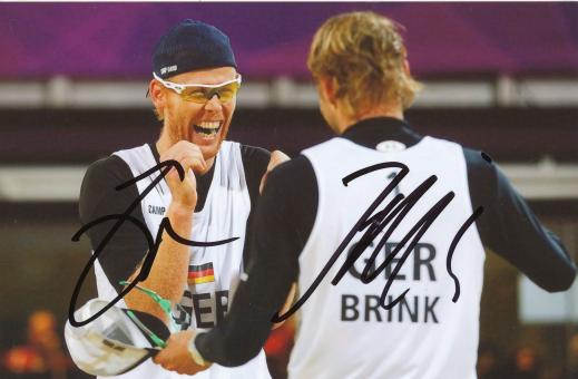 Julius Brink & Jonas Reckermann  Beachvolleyball  Autogramm Foto  original signiert 
