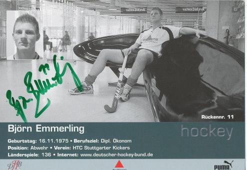 Björn Emmerling  Hockey  Autogrammkarte  original signiert 