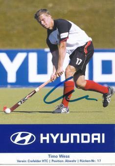 Timo Wess  Hockey  Autogrammkarte  original signiert 