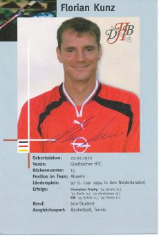 Florian Kunz  Hockey  Autogrammkarte  original signiert 
